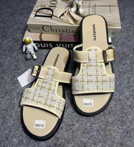 Western Sandal Teplek Slop Slip On Wanita Cewek Perempuan/Sandal Wanita Kekinian korean Style Rajut