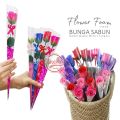 buket bunga mawar sabun / flower soap rose / buket bunga mawar 1 tangkai / kado wisuda anniversary. 