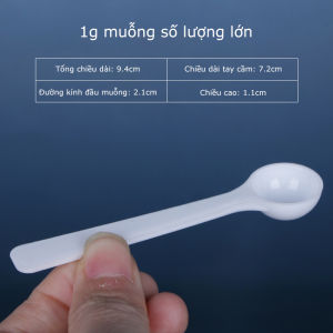 Combo 10 thìa đong định lượng sữa gia vị nấu ăn 1g 3g 5g 10g nhựa PP an toàn sức khỏe SHOPER