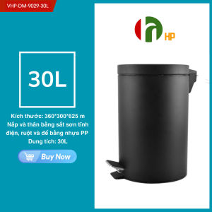 Thùng rác đạp chân có nắp đậy dung tích 30L trong nhà - VHP-DM-9029-30L