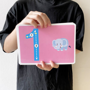 แฟลชการ์ดตัวเลข Flash Card Number จำนวน 22 ใบ ขนาด A5 KP012 ตัวเลข แฟลชการ์ด 2WinBookToys