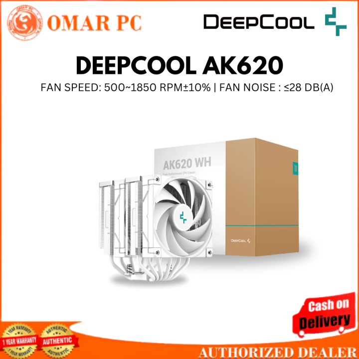 DEEPCOOL AK620 CPU AIR COOLER 6 COPPER HEAT PIPES BRANDNEW | Lazada PH