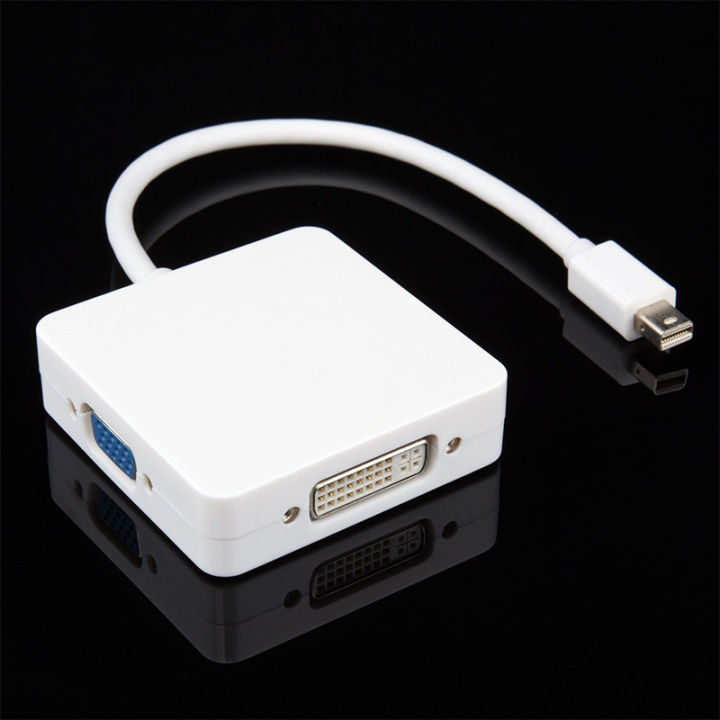 【CYT】3 In Thunderbolt Mini Display Port DP To HDMI VGA DVI