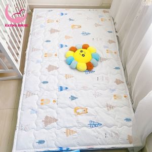 Nệm mỏng trải sàn cho bé Katina House 1m2x2m có chống thấm vải Tencel mềm mát