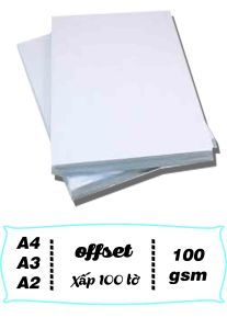 (Xuất VAT) Giấy in vẽ màu offset 100gsm giấy ford dày trắng mịn cao cấp in phun in laser in offset a3 a4