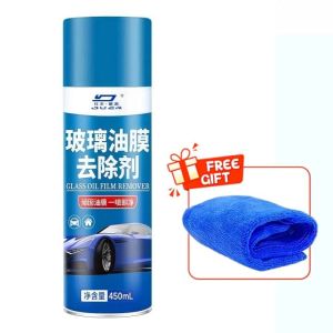 Glass Oil Film Cleaner Glass Acid Rain Stain Remover Car Care Windshield Oil Film Removal 450ml