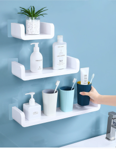 Locapure Home Office Store Multifunctional Plastic Storage Shelves Wall Mounted