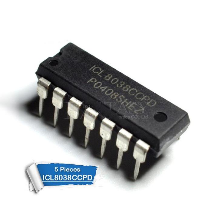 5pcs ICL8038CCPD ICL8038 DIP14 ICL 8038 CCPD DIP14 Precision Waveform