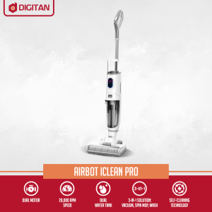 Airbot iClean Wet and Dry Cordless Vacuum Cleaner Portable Bagless Smart Clean Mop function