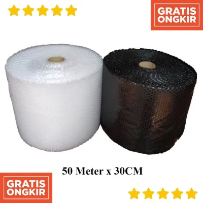 bubble wrap 50M x 30cm bubble wrap bening plastik bubble wrap bubble wrap hitam bubble wrap roll