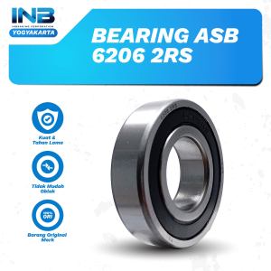 Laker Bearing 6206 2RS ASB Bearing As Roda Belakang Roda Tiga INB Original ASB INB JOGJA