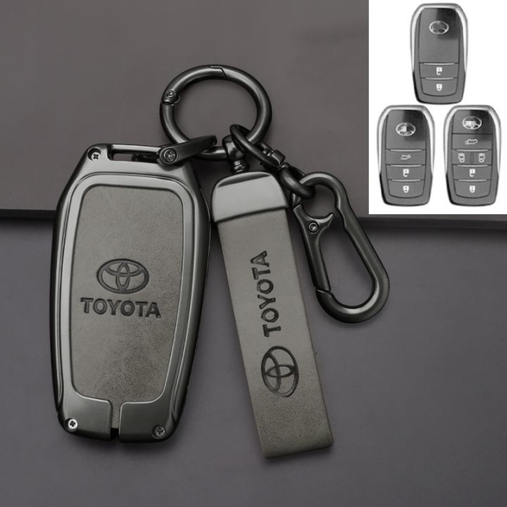 Zinc Alloy Car Key Cover For Audi A6 A7 A8 Q8 E-Tron 2018-2022 - Gray Protective Case With Keychain - View #8