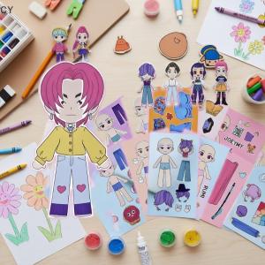 CY🌠🌠🌠 10 20 30 cái Kpop Demon Hunters phim hoạt hình tự làm dán số lượng lớn Anime Doodle đề can cho hành lý chai nước trang trí nội thất