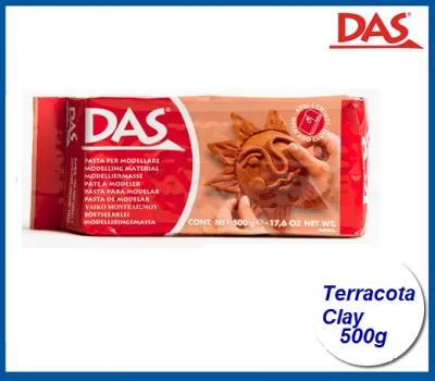 Das Air-dry Modelling Clay 500G Terracota Pack of 2