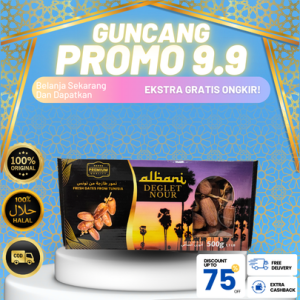 Kurma Kering Tunisia Tangkai 500gr / Kurma Palm Fruit / Kurma Albani Deglet Nour