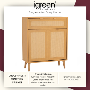 MADE IN MALAYSIA IGREEN HOME FURNITURE DUDLEY MULTI FUNCTION CABINET PREMIUM MURAH 家具