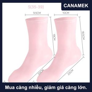 【CANAMEK】 1 Pair Feet Care Socks Silicone Moisturizing Gel Heel Socks Home Use Cracked Foot Skin Care Spa Protectors