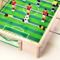 Homyl 2-in-1 Table Football Game Double Player Wooden Foosball Table Interactive Wooden Soccer Game Family Fun for Children, Indoor, Playroom. 
