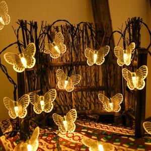 BLACKON Waterproof Butterfly LED String Lights Creative Beautiful Atmosphere Light Party Decor Romantic Butterflies Garland Light Room Wall