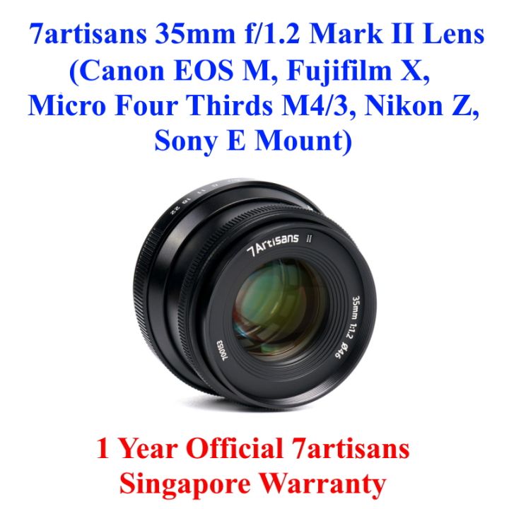 7artisans 35mm f1.2 Mark II [フジフイルム用] 7artisans obiektyw 35 mm f1.2 Mark II APS-C z szerszym