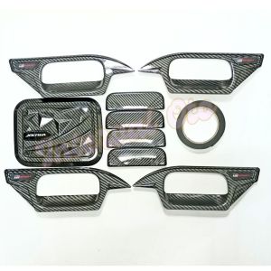Paket Outer GR Handle Tank Cover Tutup Bensin Mobil Xenia 2004-2011 Carbon