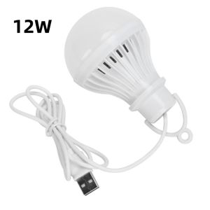 INTOONE LED Power LED Bulb Light 3W 5W 7W Reading Book Light USB Lamp Bulb Portable Emergency Lighting Camping Lantern Lamp For Outdoor Camping Tent