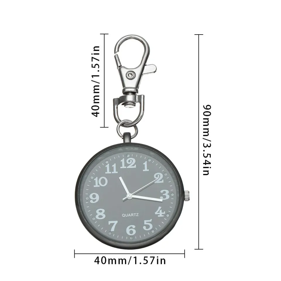 Ready Stock】Minimalist Ultra Thin Open Face Quartz Pocket Watch