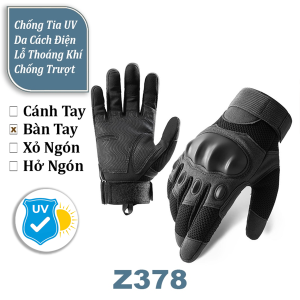 Găng Tay Chống Nắng Nam Chống Tia UV UPF50+ Vải Thun Lạnh Hút Ẩm Tốt ( Bao Tay Xỏ Ngón Đi Phượt Xe Máy )