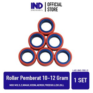 Roller Pemberat 10 Gram 12 Gram Mio M3 S Z NMAX Aerox Freego Lexi Soul GT 125 Fino FI 125 X-Ride 125 Roler Loller Loler Pemberat G Gr 10 Gr 12Gr Set 6 Pcs