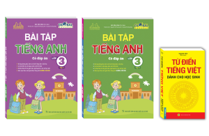 Sách - Combo 3c -GLOBAL SUCCESS-Bài tập tiếng anh lớp 3 trọn bộ (có đáp án) & Từ điển tiếng việt dành cho học sinh - To