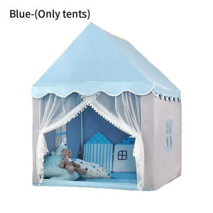 2 Colors Kids Castle Play Tent Foldable Children Princess Castle Large Teepee Tent Toy