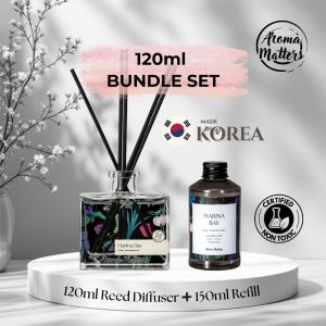 [BUNDLE SET] 120ml Reed Diffuser + 150ml Refill