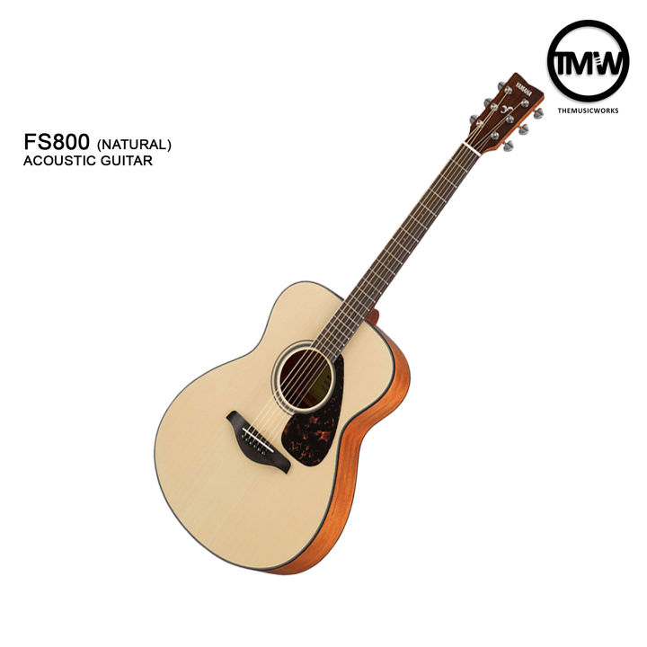 Yamaha FS800 Acoustic Guitar Small Concert Body Solid Spruce Top ...