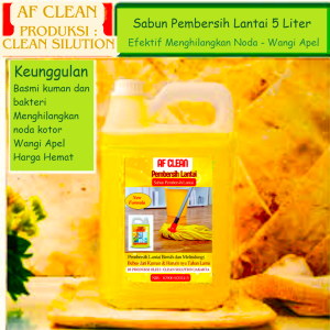 Pembersih Lantai Antibakteri FLOOR CLEANER AF Clean 5L - sabun pel lantai wangi apel