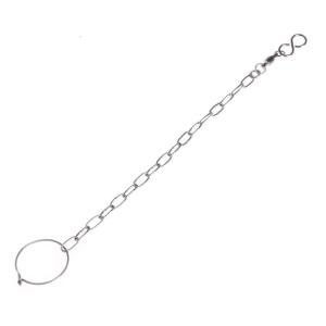 Bird Foot Rings Stainless Steel Parrot Leg Chain Active Opening Clip Training Accessories for Small Medium Large Birds