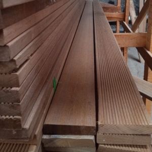 Decking Asli Kayu Bengkirai Panjang 150cm