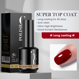 BORN PRETTY 15ml Super Top Coat Matte Top Coat Reinforcement Gel Base Gel Transparent Soak Off UV LED Nail Art Gel Nail Varnish Function Gel