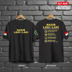 baju kaos distro NASIB LAKI LAKI | baju kaos kata-kata | baju kaos pria | kaos apparel