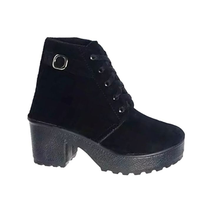 DFC SEPATU WANITA BOOTS HIGH HEELS Boots Ankle Boots Hak Sepatu