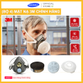Bộ 4 món mặt nạ phòng độc 3M 3200 + Phin lọc 3301K + Tấm lọc 7711 + nắp nhựa 774  - Mặt nạ chống độc, bụi - Dùng phun sơn, phun xịt hóa chất - Hàng Chính Hãng SafeMall. 
