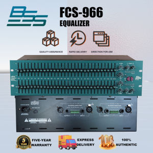 BSS FCS966 equalizer 2 x 31 frequency band 2 layers long slides 31 frequency band graphic balancer resisting how. Professional choice