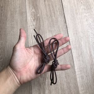 Dây Sáp Mỏng Chống Thấm Nước Dây Giày Tròn Cho Giày Nam Phong Cách Nút Thắt Lười