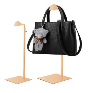 [Eqrbtl] Adjustable Polished / Hanging Bag Handbag Shelf Display Stand Purses Handbag Holder Rack Organizer Stand Storage
