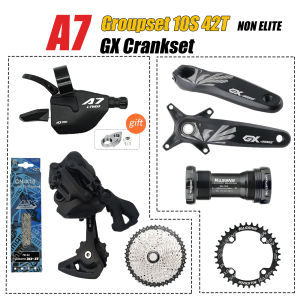 LTWOO A7 1X10S Groupset A7 Right Shifter Rear Derailleur SUNSHINE 10 Speed Cassette 42T 46T 50T SHIMANO 10S Chain HASSNS Chainring HASSNS Mtb 104BCD Crank for MTB Bike Bicycle Accessories Parts