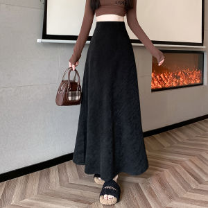 2024 Váy Đuôi Cá Da Lộn Mẫu Mới Thu Đông Cạp Cao Dáng Dài Vừa Che  a Chân Váy Ôm Hông Chữ