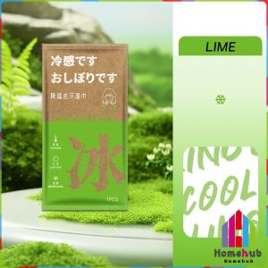 HB Cooling Ice Towel Wipe 1 Sheet Ice Cooling Towel Portable Cold Wet Wipes for Sweat/Running