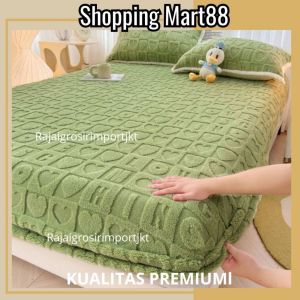 Promo sprei motif love timbul & halus ukuran 150x200 180x200 200x220 kualitas premium
