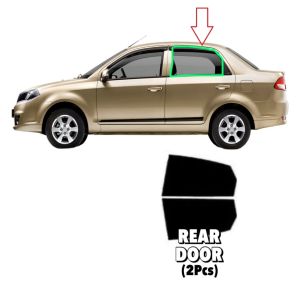 Proton Saga BLM / FLX 4 Door Magic Tinted 80% Gelap Siap Potong Tint Cermin Kereta Removable Reusable PRECUT BLM Tinted FLX Tinted Sunshade