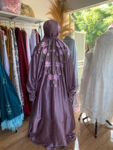 Mukena Terusan Dewasa Jumbo Mukenah Sulam Bayang Mukena Lajuran Mukenah Terusan Katun Sutra Mukenah Langsungan Rukuh Adem Tlekung Terbaru