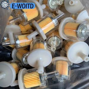 E-WOITD  1PC Scooter Motorcycle Moped Scooter Dirt DIY Accessories Universal 8mm Hose Motorcycle Petrol Gas Fuel Gasoline Oil Filter